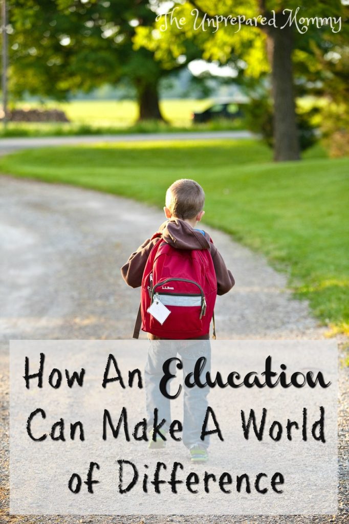 education can make a world of difference