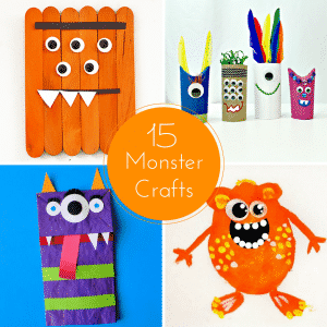 15 Cute Monster Crafts for Kids