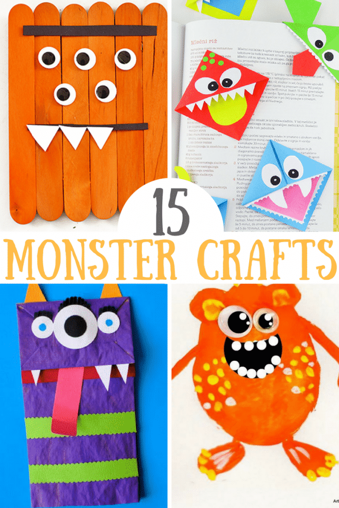 Cute monster crafts for kids