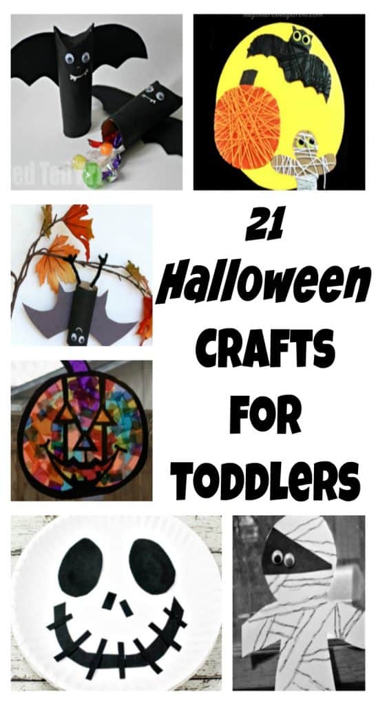 Halloween crafts for toddlers and preschoolers to make.