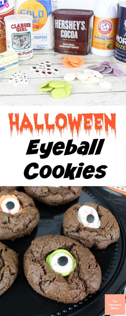 These spooktacular Halloween eyeball cookies are sure to delight! #Halloween #cookies
