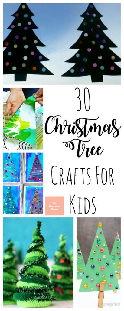 These Christmas tree crafts for kids are great to allow little ones to decorate their own tree instead of tearing down the big one.