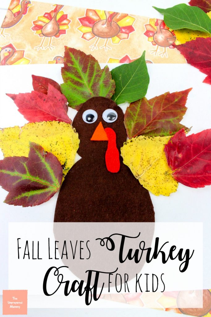 This is an easy and fun Fall leaves turkey craft for kids to make.