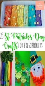 These 25 St. Patrick's Day crafts are great for toddlers and preschoolers to find their inner leprechaun! #stpatricksday #kids #crafts