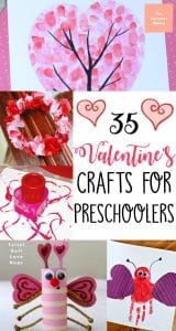 Celebrate the loving holiday this year by doing these Valentine's crafts with your preschoolers. #valentine #crafts #kids