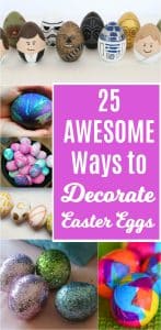 Try one of these awesome ways to decorate Easter eggs and you'll never go back to dunking them again. #eastereggs #easter