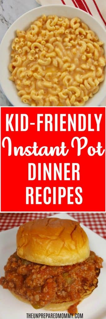 kid-friendly instant pot recipes