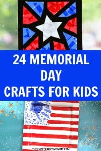 Use these Memorial Day crafts for kids as a way to talk to your kids about why we celebrate this holiday. #memorialday #kids #parenting #crafts #craftsforkids